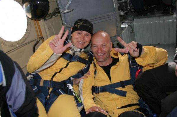 Tandemový seskok padákem